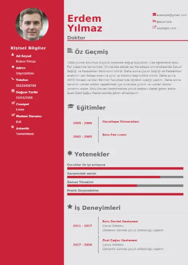 Doktor Örnek cv indir